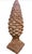Vintage Tuscan-Style Terracotta Pinecone Finial Statue For Sale - Image 4 of 12