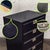 Mid to Late 20th Century Modern Campaign Henredon Black Narrow Chest of Drawers or Lingerie Cabinet For Sale - Image 14 of 18