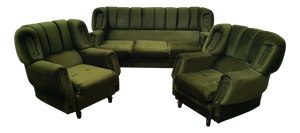 Vintage Spanish Sofa and Chairs, 1990, Set of 3