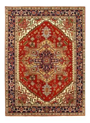 Pasargad Rust Fine Hand-Knotted Serapi Design Rug 9' X 12'
