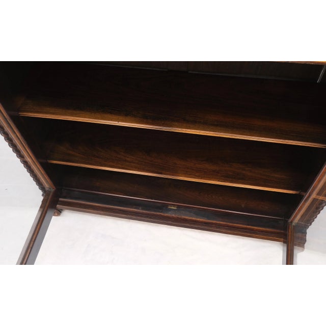 Antique 19th Century English Regency Carved Rosewood Tiered Sideboard For Sale - Image 10 of 12