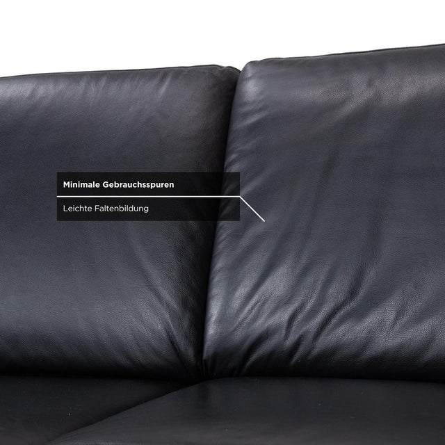 Concept Plus Corner Sofa in Black Leather from Ewald Schillig For Sale - Image 10 of 17