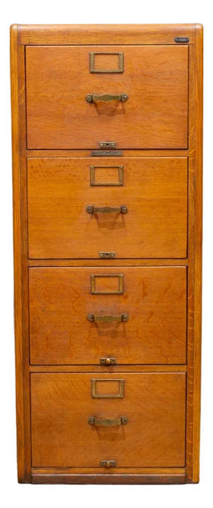 Library Bureau Makers Oak File Cabinet c.1928