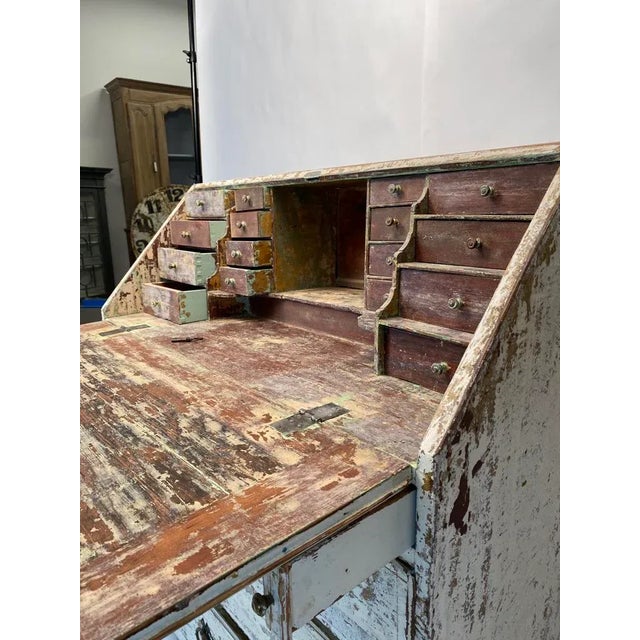Early 19th Century Painted English Secretary Desk For Sale In Salt Lake City - Image 6 of 11