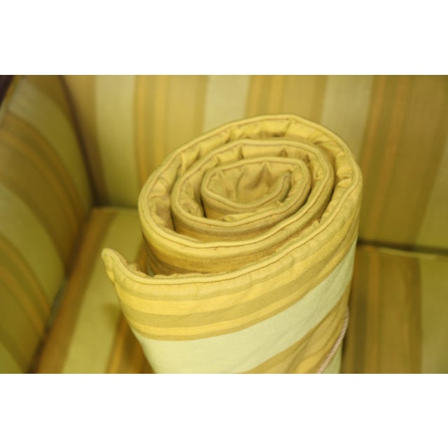 French Louis XVI Style Carved Walnut Even-Arm Sofa Settee C.1940s Era For Sale - Image 4 of 10