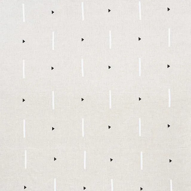 Art Deco Sample - Schumacher X Caroline Z Hurley Tashmoo Fabric in Black & White For Sale - Image 3 of 3