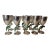 Vintage Set of 12 Los Castillo Wine Glasses, Goblets, Stemware, With Parrots For Sale