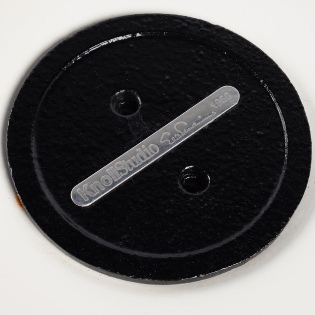 White Saarinen 20" Tulip Pedestal Side Table in White Laminate For Sale - Image 8 of 8