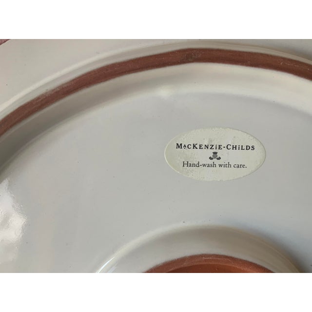 Mackenzie Childs 1990s Mackenzie Childs Ceramic Serving Tray For Sale - Image 4 of 5