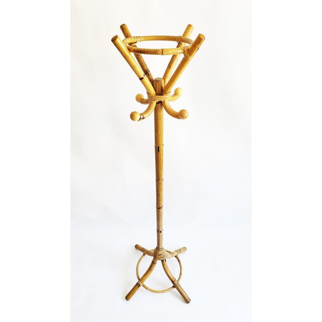 Mid-Century Italian Bamboo Coat Rack, 1960s For Sale - Image 12 of 12