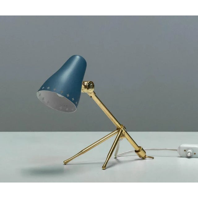 1950s Table Lamp attributed to Jean Boris Lacroix for Falkenbergs Lighting, Sweden, 1950s For Sale - Image 5 of 7