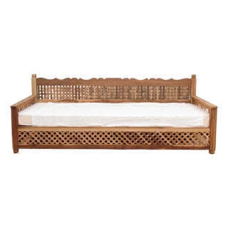 9' Long Colossal Moroccan Lattice Daybed For Sale