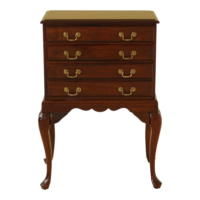 Crescent Queen Anne Mahogany 4 Drawer Silver Chest Chairish