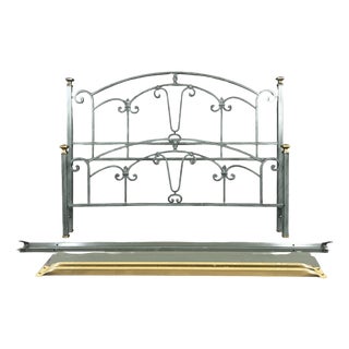 20th Century Lacquered Metal Bed For Sale