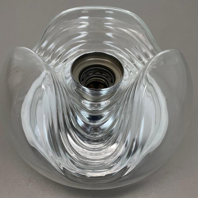 Vintage Wave Wall Ceiling Light from Peill & Putzler, Germany, 1970s For Sale - Image 13 of 17