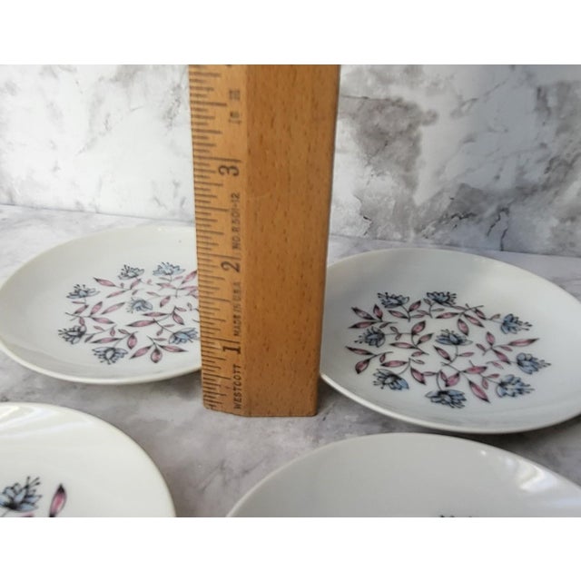 White Vintage Japanese Butter Pat Plates - Set of 4 For Sale - Image 8 of 8