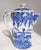 Blue Antique Blue and White Porcelain Chinoiserie Japanese Hot Water Pitcher For Sale - Image 8 of 12