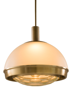 Pendant Lamp in Aluminum and Glass by Pia Gudietti Cripa for Lumi, Milan, Italy, 1970s