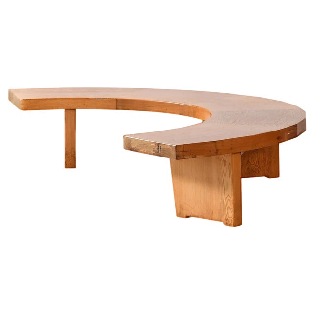 Vintage Pine Bench, Sweden For Sale