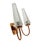 Copper 2-Armed Wall Lamp from Elmet Zabrze, Poland, 1970s For Sale - Image 8 of 15