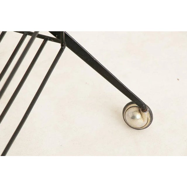 Glass Italian Bar Cart, 1950s For Sale - Image 7 of 10