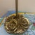 An elegant mid-century Italian-style countertop guest towel stand, expertly executed in heavy cast brass. Embracing the...