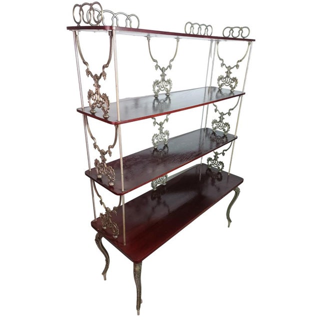 Wood Vintage Mahogany Bookcase, 1930s For Sale - Image 7 of 8