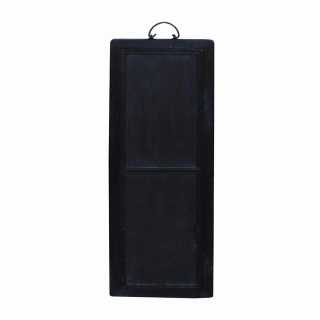 Vintage Chinese Wood Frame Porcelain Flower Birds Wall Plaque Panel For Sale In San Francisco - Image 6 of 7