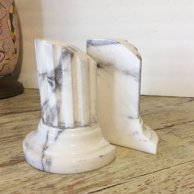 Ducceschi Hand Carved Italian Volterra Alabaster Greco Roman Column