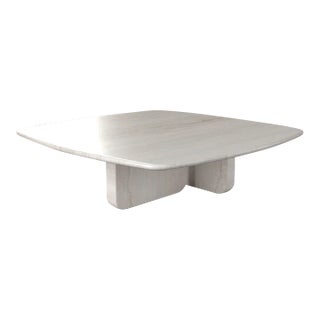 Liya Travertine Coffee Table 48" For Sale