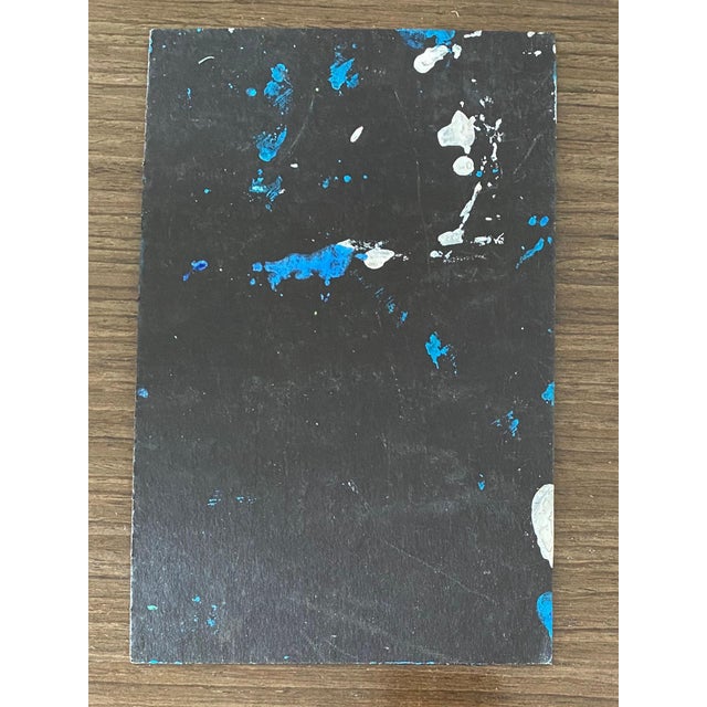 Late 20th Century Don Ahn, Gestural Abstraction, Miniature Abstract Expressionist Korean Modernist Painting, 2004 For Sale - Image 5 of 8