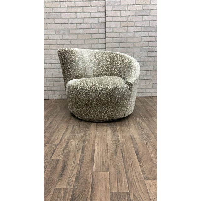 Mid 20th Century Mid Century Modern “Nautilus” Swivel Chairs Vladimir Kagan for Weiman - Pair For Sale - Image 5 of 12