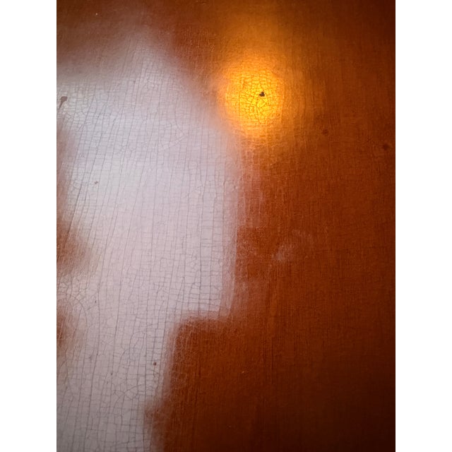 Wood Antique Art Nouveau Hand Carved Mahogany Dresser and Mirror For Sale - Image 7 of 11