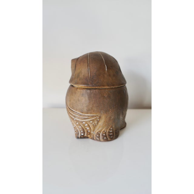 Ceramic Owl Sculpture by Agnès Escala, 1960s For Sale - Image 10 of 16