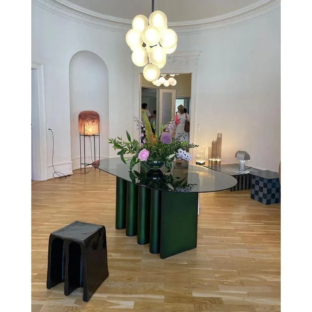 Cactus Big Smoky Grey Polished Brass Floor Lamp by Pulpo For Sale - Image 4 of 6