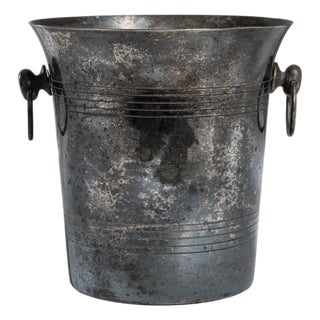 Mid 20th Century Italy Silver Ice Bucket For Sale