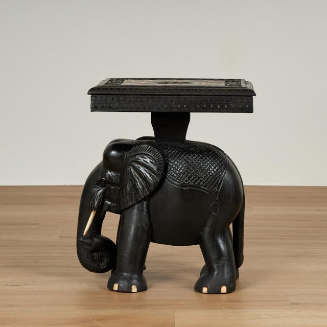 Pair of Antique Anglo Indian Stands or Tables With Elephants For Sale In West Palm - Image 6 of 18