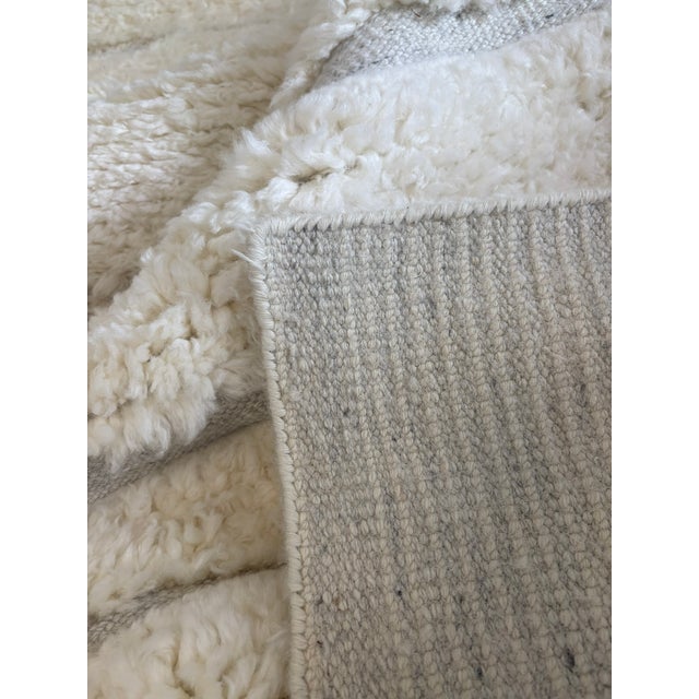 Restoration Hardware Rh Eli Wool Rug – 12' × 15' Natural | Hand-Knotted New Zealand Wool | Moroccan-Inspired Contemporary Design For Sale - Image 4 of 18
