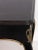 Regency Style Marble Top Ebonized Desk or Console With Single Drawer and Brass Mounts