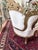 Ivory Late 20th Century Pair of Ornate Rococo Revival Gilt Carved Armchairs Down Filled For Sale - Image 8 of 12
