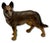 Figurative Excellent Vintage Hubley Manufacturing Co Usa Cast Iron German Shepherd Dog Doorstop - Circa 1930s For Sale - Image 3 of 18