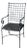 4 Lattice Back Iron Chairs For Sale