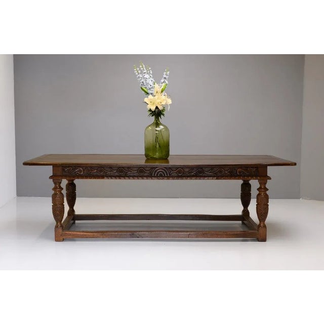 Antique Refectory Table, 1890s For Sale - Image 3 of 8