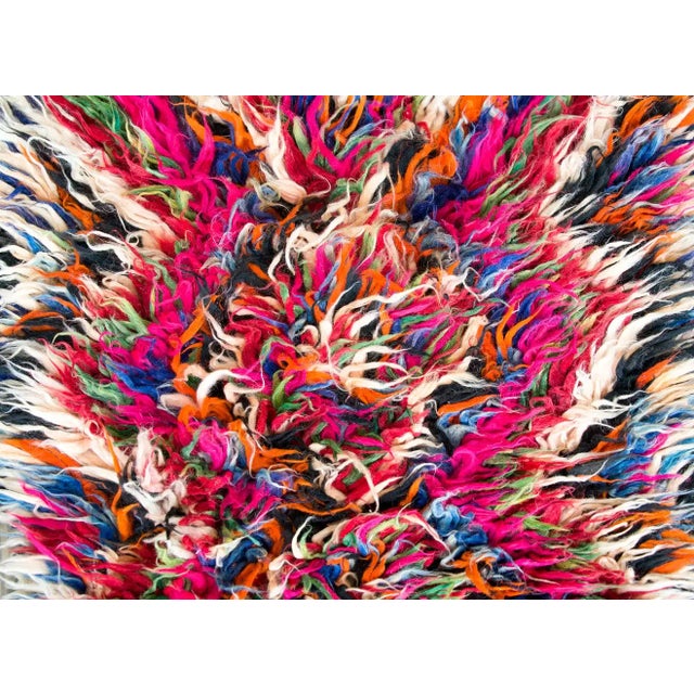 Mid 20th Century Vintage Persian Tulu Rug For Sale - Image 9 of 13