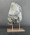 Gemstone Large White Quartz Sculptural Specimen on Custom Metal Stand For Sale - Image 7 of 10