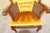 Pair of Monumental 1970s Cane and Gold Velvet Horseshoe Wingback Chairs For Sale - Image 16 of 17