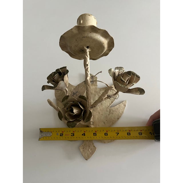 Vintage Iron Sconces For Sale In Charlotte - Image 6 of 7