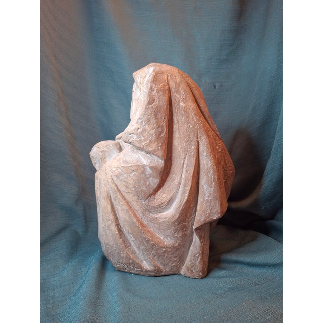 Vintage 1967 Arnold Bergier Moses Ten Commandments Sculpture Austin Productions MCM Bust For Sale In Boston - Image 6 of 14