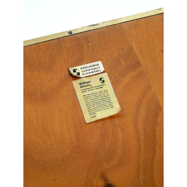 Mid-Century Modern Brass Side Table with Mosaic Surface by Münchener Zierspiegel, 1950s For Sale - Image 10 of 18