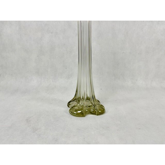 Art Deco Crystal Glass Soliflore Vase, 1930s For Sale - Image 9 of 10